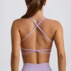 Reggiseno sportivo senza cuciture e senza schienale Super Sculpt in lilla tenue Reggiseno sportivo senza cuciture e senza schienale Super Sculpt in lilla tenue