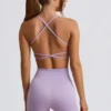 Reggiseno sportivo senza cuciture e senza schienale Super Sculpt in lilla tenue Reggiseno sportivo senza cuciture e senza schienale Super Sculpt in lilla tenue