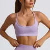 Reggiseno sportivo senza cuciture e senza schienale Super Sculpt in lilla tenue Reggiseno sportivo senza cuciture e senza schienale Super Sculpt in lilla tenue