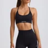 Reggiseno sportivo senza cuciture e senza schienale Super Sculpt in nero Reggiseno sportivo senza cuciture e senza schienale Super Sculpt in nero