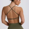 Reggiseno sportivo senza cuciture e senza schienale Super Sculpt in verde chiaro Reggiseno sportivo senza cuciture e senza schienale Super Sculpt in verde chiaro
