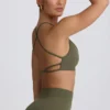 Reggiseno sportivo senza cuciture e senza schienale Super Sculpt in verde chiaro Reggiseno sportivo senza cuciture e senza schienale Super Sculpt in verde chiaro