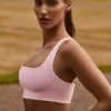 Reggiseno sportivo Soft Active a contrasto in rosa cipria Reggiseno sportivo Soft Active a contrasto in rosa cipria