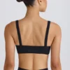 Reggiseno sportivo Soft Active con bordino a contrasto in nero Reggiseno sportivo Soft Active con bordino a contrasto in nero