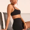 Reggiseno sportivo Soft Active con bordino a contrasto in nero Reggiseno sportivo Soft Active con bordino a contrasto in nero