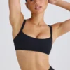 Reggiseno sportivo Soft Active con bordino a contrasto in nero Reggiseno sportivo Soft Active con bordino a contrasto in nero