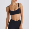 Reggiseno sportivo Soft Active con bordino a contrasto in nero Reggiseno sportivo Soft Active con bordino a contrasto in nero
