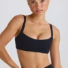 Reggiseno sportivo Soft Active con bordino a contrasto in nero Reggiseno sportivo Soft Active con bordino a contrasto in nero