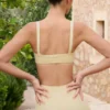 Reggiseno sportivo Soft Active con cuciture a vista in giallo limone Reggiseno sportivo Soft Active con cuciture a vista in giallo limone
