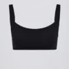 Reggiseno sportivo Soft Active con cuciture a vista in nero Reggiseno sportivo Soft Active con cuciture a vista in nero
