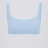 Reggiseno sportivo Soft Active con cuciture a vista in Sky Reggiseno sportivo Soft Active con cuciture a vista in Sky