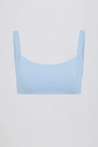 Reggiseno sportivo Soft Active con cuciture a vista in Sky