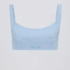 Reggiseno sportivo Soft Active con cuciture a vista in Sky Reggiseno sportivo Soft Active con cuciture a vista in Sky