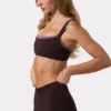 Reggiseno sportivo Soft Active con cuciture sagomate in color Espresso Reggiseno sportivo Soft Active con cuciture sagomate in color Espresso