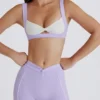Reggiseno sportivo Soft Active con dettaglio intrecciato sul davanti in lilla Reggiseno sportivo Soft Active con dettaglio intrecciato sul davanti in lilla