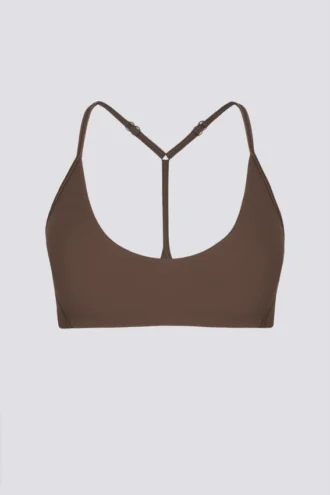 Reggiseno sportivo Soft Active con dorso a vogatore in color Cacao