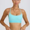 Reggiseno sportivo Soft Active con incrocio sulla schiena in acquamarina Reggiseno sportivo Soft Active con incrocio sulla schiena in acquamarina