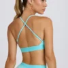 Reggiseno sportivo Soft Active con incrocio sulla schiena in acquamarina Reggiseno sportivo Soft Active con incrocio sulla schiena in acquamarina