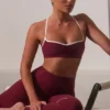 Reggiseno sportivo Soft Active con scollo a cuore in bordeaux Reggiseno sportivo Soft Active con scollo a cuore in bordeaux