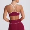Reggiseno sportivo Soft Active con scollo a cuore in bordeaux Reggiseno sportivo Soft Active con scollo a cuore in bordeaux