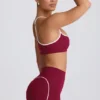 Reggiseno sportivo Soft Active con scollo a cuore in bordeaux Reggiseno sportivo Soft Active con scollo a cuore in bordeaux