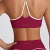 Reggiseno sportivo Soft Active con scollo a cuore in bordeaux Reggiseno sportivo Soft Active con scollo a cuore in bordeaux