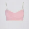 Reggiseno sportivo Soft Active con scollo a cuore in contrasto, colore rosa cipria Reggiseno sportivo Soft Active con scollo a cuore in contrasto, colore rosa cipria