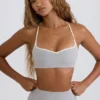 Reggiseno sportivo Soft Active con scollo a cuore in grigio melange Reggiseno sportivo Soft Active con scollo a cuore in grigio melange