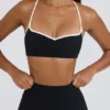 Reggiseno sportivo Soft Active con scollo a cuore in nero Reggiseno sportivo Soft Active con scollo a cuore in nero