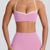 Reggiseno sportivo Soft Active con scollo a cuore in rosa antico Reggiseno sportivo Soft Active con scollo a cuore in rosa antico