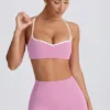 Reggiseno sportivo Soft Active con scollo a cuore in rosa antico Reggiseno sportivo Soft Active con scollo a cuore in rosa antico