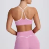 Reggiseno sportivo Soft Active con scollo a cuore in rosa antico Reggiseno sportivo Soft Active con scollo a cuore in rosa antico