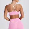 Reggiseno sportivo Soft Active con scollo a cuore in rosa baby Reggiseno sportivo Soft Active con scollo a cuore in rosa baby
