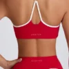 Reggiseno sportivo Soft Active con scollo a cuore in rosso acceso
