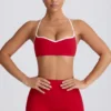 Reggiseno sportivo Soft Active con scollo a cuore in rosso acceso