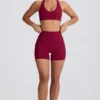 Reggiseno sportivo Soft Active con scollo a V in bordeaux