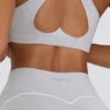 Reggiseno sportivo Soft Active con scollo a V in grigio