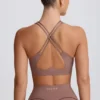 Reggiseno sportivo Soft Active con scollo a V in Mocha