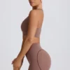 Reggiseno sportivo Soft Active con scollo a V in Mocha