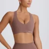 Reggiseno sportivo Soft Active con scollo a V in Mocha