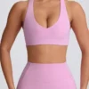 Reggiseno sportivo Soft Active con scollo a V in rosa antico Reggiseno sportivo Soft Active con scollo a V in rosa antico