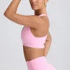Reggiseno sportivo Soft Active con scollo a V in rosa baby Reggiseno sportivo Soft Active con scollo a V in rosa baby