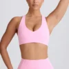 Reggiseno sportivo Soft Active con scollo a V in rosa baby Reggiseno sportivo Soft Active con scollo a V in rosa baby