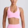 Reggiseno sportivo Soft Active con scollo a V in rosa baby Reggiseno sportivo Soft Active con scollo a V in rosa baby