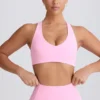 Reggiseno sportivo Soft Active con scollo a V in rosa baby Reggiseno sportivo Soft Active con scollo a V in rosa baby
