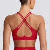 Reggiseno sportivo Soft Active con scollo a V in rosso acceso