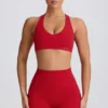 Reggiseno sportivo Soft Active con scollo a V in rosso acceso