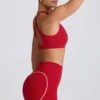 Reggiseno sportivo Soft Active con scollo a V in rosso acceso