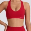 Reggiseno sportivo Soft Active con scollo a V in rosso acceso