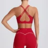 Reggiseno sportivo Soft Active con scollo a V in rosso acceso